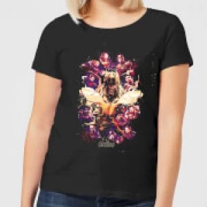 Avengers Endgame Splatter Womens T-Shirt - Black - 4XL