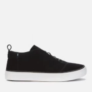 TOMS Womens Riley Suede Lace Up Trainers - Black - UK 5