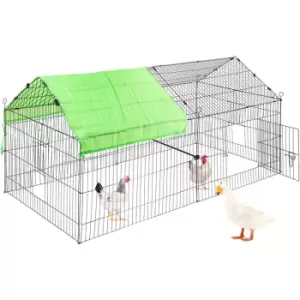 Chicken Coop Run Cage 71x30x30' Metal Small Animal Playpen Enclosure - Vevor