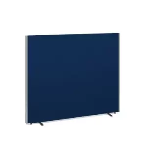 Floor standing fabric screen 1500mm high x 1800mm wide - blue