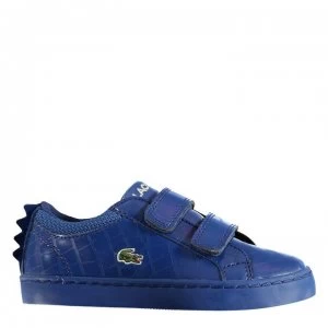 Lacoste Straight Set V2 Trainers - Blue Croc