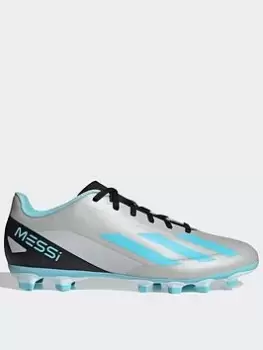 Adidas X.4 Messi Crazy Fast Mens Firm Ground Football Boot, Silver, Size 10, Men