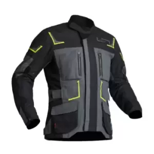 Lindstrands Textile Jacket Myrvik Grey Black Yellow 52