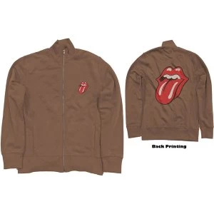 The Rolling Stones - Classic Tongue Unisex X-Large Track Top - Brown