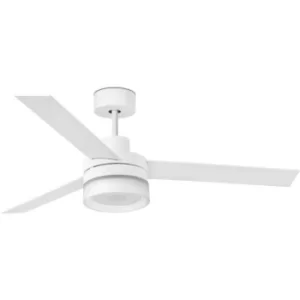 Faro Ice LED Large Bluetooth Ceiling Fan White, Maple