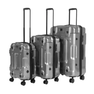 Dellonda DL9 Lightweight ABS Silver Suitcase 3Pcs Set