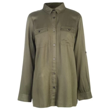 Kangol Military Long Sleeve Shirt Ladies - Khaki