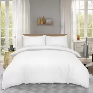 Sandringham Duvet Set - White - King - TJ Hughes