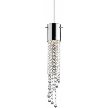 Ideal Lux Lighting - Ideal Lux Gocce - 1 Light Ceiling Pendant Chrome, GU10