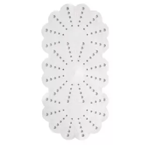 Showerdrape Petal Bath Mat - White