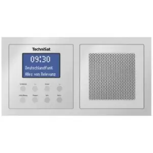 TechniSat DIGITRADIO UP 1 Flush-mount radio DAB+, FM Bluetooth Incl. speaker box, Alarm clock Silver