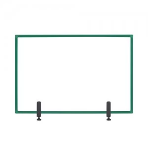 Bi-Office Protector Board W/Clamps Green Alu Frm 900x600