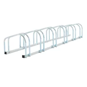 HOMCOM Bike Stand Parking Rack Floor or Wall Mount Bicycle Cycle Storage Locking Stand