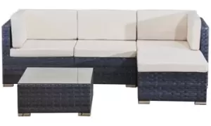 Four-Seater Outdoor Sofa Set: Ocean Grey