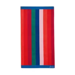 Joules Rainbow Stripe Bath Sheet, Multi