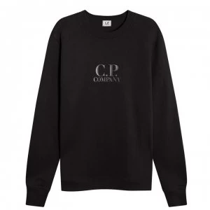 CP COMPANY Rubber Logo Sweatshirt - Black 999