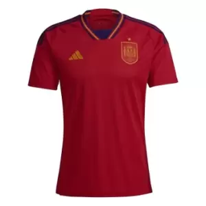 adidas Spain Home Shirt 2022 2023 Adults - Red