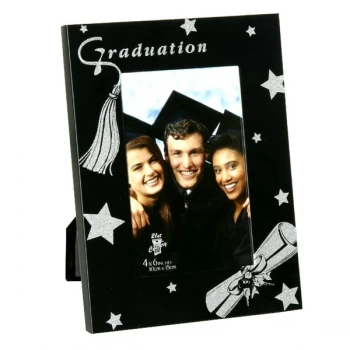 4" x 6" - Celebrations Black Photo Frame - Graduation