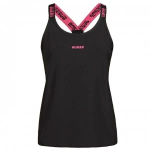 Guess Logo Tank Top - Black JBLK