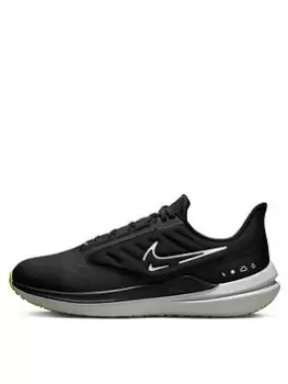 Nike Air Winflo 9 Shield, Black/White/Grey, Size 11, Men