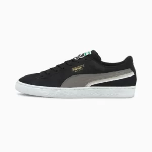 Womens PUMA Suede Triplex Trainers, Black/Steel Grey/White, size 9.5, Shoes