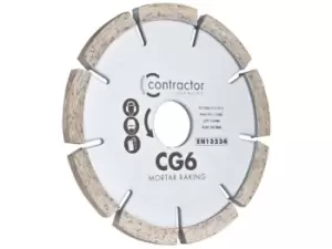 OX Tools CG6-125/22 Contractor Diamond Blade - Mortar Raking 125 x 22.23mm