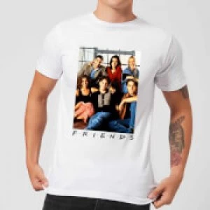 Friends Group Photo Mens T-Shirt - White - 4XL