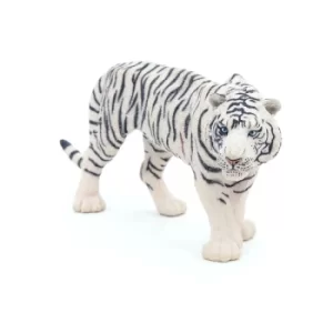 PAPO Wild Animal Kingdom White Tiger Toy Figure, Three Years or Above, White/Black (50045)