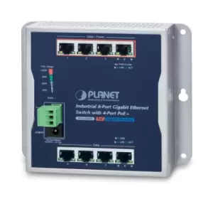 PLANET WGS-804HP network switch Unmanaged L2 Gigabit Ethernet...