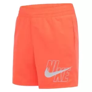 Nike 4 Volley Swim Shorts Junior Boys - Orange