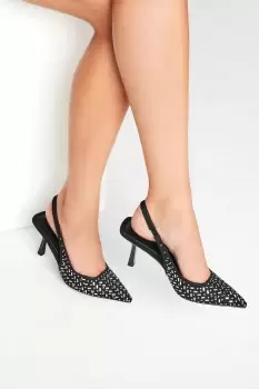 Diamante Court Shoes