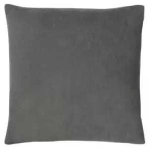 Furn Kobe Velvet Cushion Cover (One Size) (Grey)