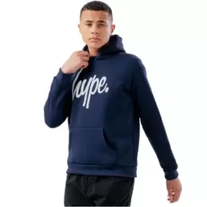 Hype Script Over The Head Hoodie - Blue