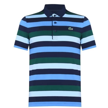 Lacoste Golf Stripe Polo - Blue