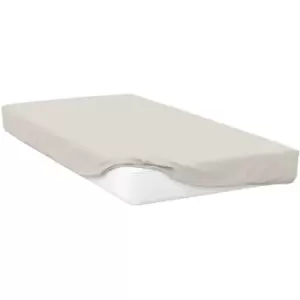 Belledorm Percale Extra Deep Fitted Sheet (Double) (Ivory) - Ivory