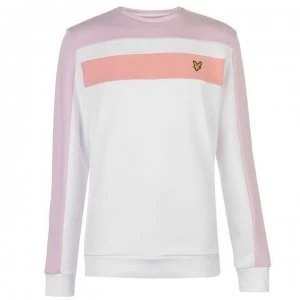 Lyle and Scott Colour Block Sweatshirt - White 626