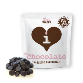 I Love Snacks 70% Cocoa Belgian Chocolate - 22g x 15