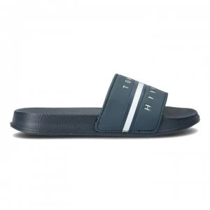 Tommy Hilfiger Flag Band Sliders - Blue 800