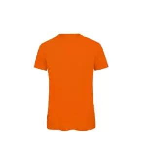 B&C Mens Favourite Organic Cotton Crew T-Shirt (S) (Orange)