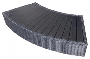 Rattan Curved Step Grey.