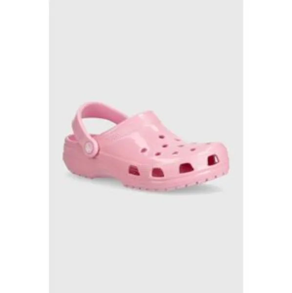 Crocs Womens Classic High Shine Croslite Clogs - UK M5/W6 Pink Sandals female 209609-6WY 6