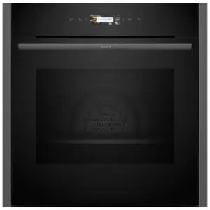 Neff B24CR31G0B N70 Built In Electric Pyrolytic Oven in Black 71L