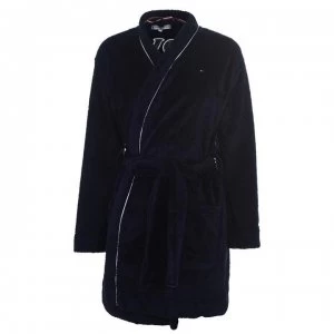 Tommy Bodywear Fluffy Robe - Navy Blazer