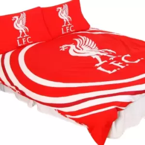 Liverpool FC Pulse Duvet Set (Double) (Red/White)