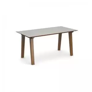 Crew rectangular table 1600mm x 800mm with oak leg frame and mdf top