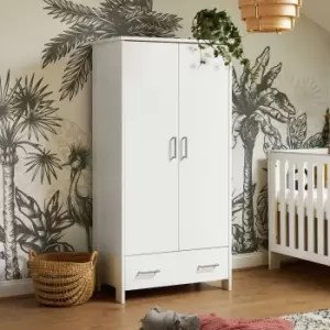 Obaby Nika Double Wardrobe - White