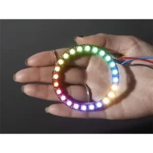 Adafruit 2861 NeoPixel Adressable LED Ring 24 x 5050 RGBW (Warm Wh...