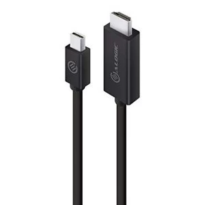 ALOGIC Mini DisplayPort to HDMI Cable, Mini DP to HDMI Male to Male, Supports Full HD - 2M