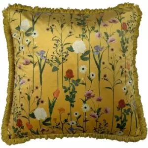 Furn Fleura Cushion Cover (One Size) (Ochre Yellow) - Ochre Yellow