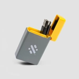 Flip - Retractable 3-in-1 Charge Cable - Yellow